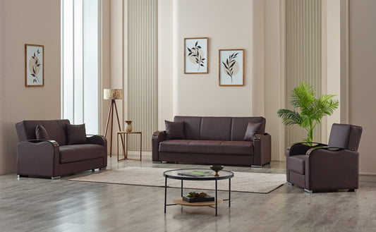 Esila Brown Sofabed Set